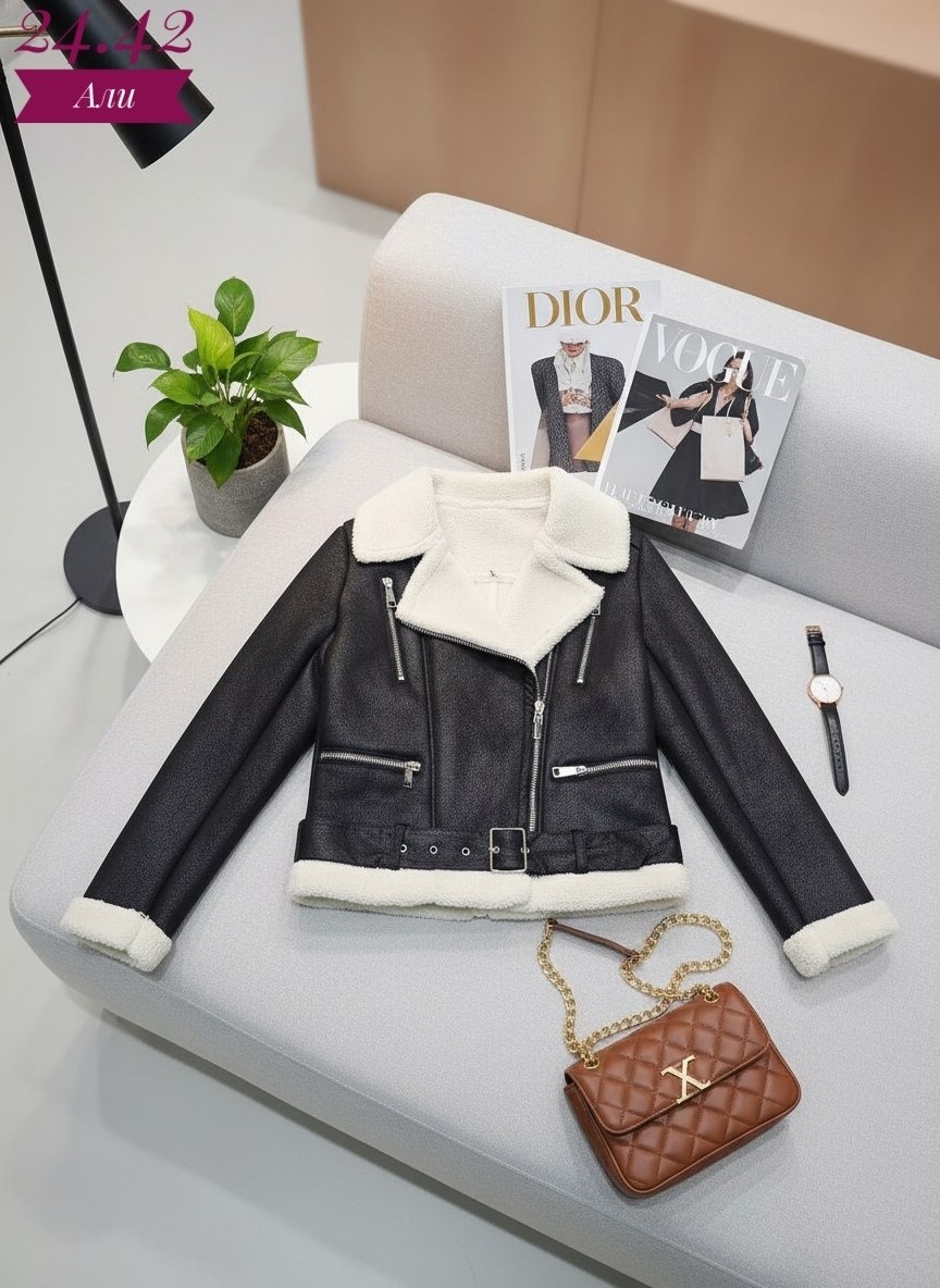 дубленка женская пилот авиатор,кожаная куртка,меховая куртка,куртка из искусственной кожи женская,куртка дубленка