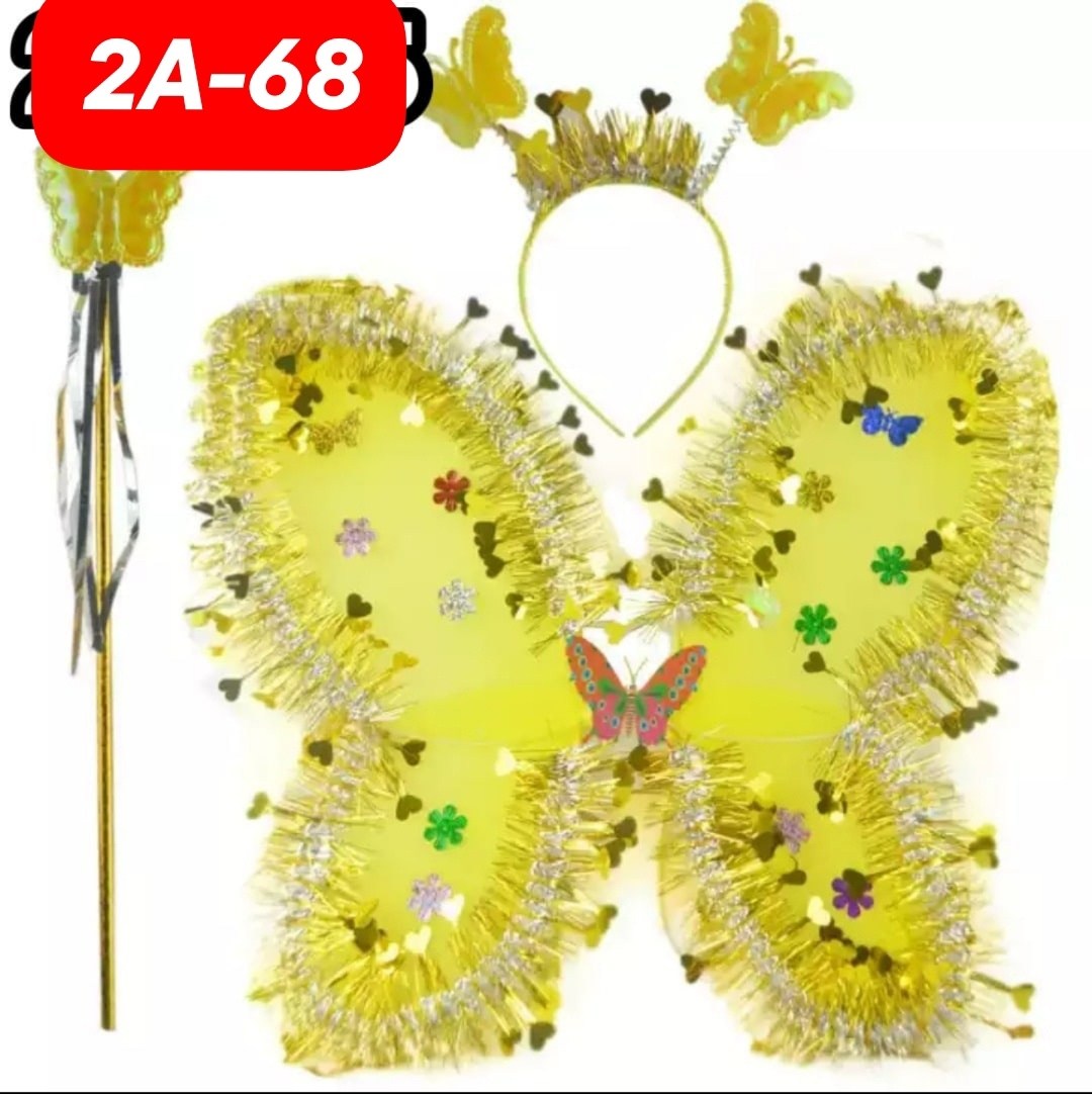 детские крылья с бабочками,карнавальный набор бабочка,бабочка крылья,карнавальный набор фея,набор крылья бабочки