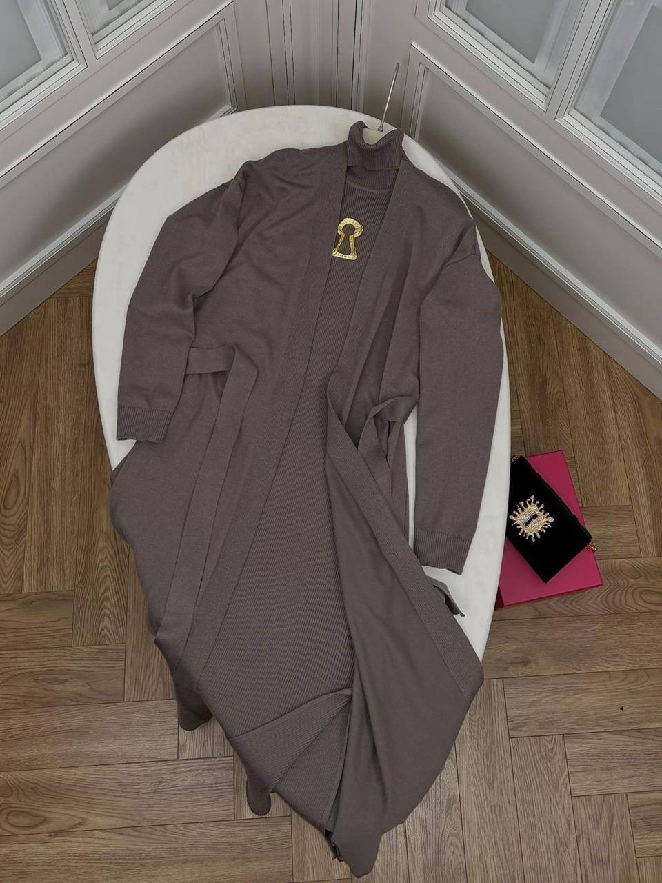 платье лапша с кардиганом,трикотажное платье,платье кардиган,платье комплект,платье женская