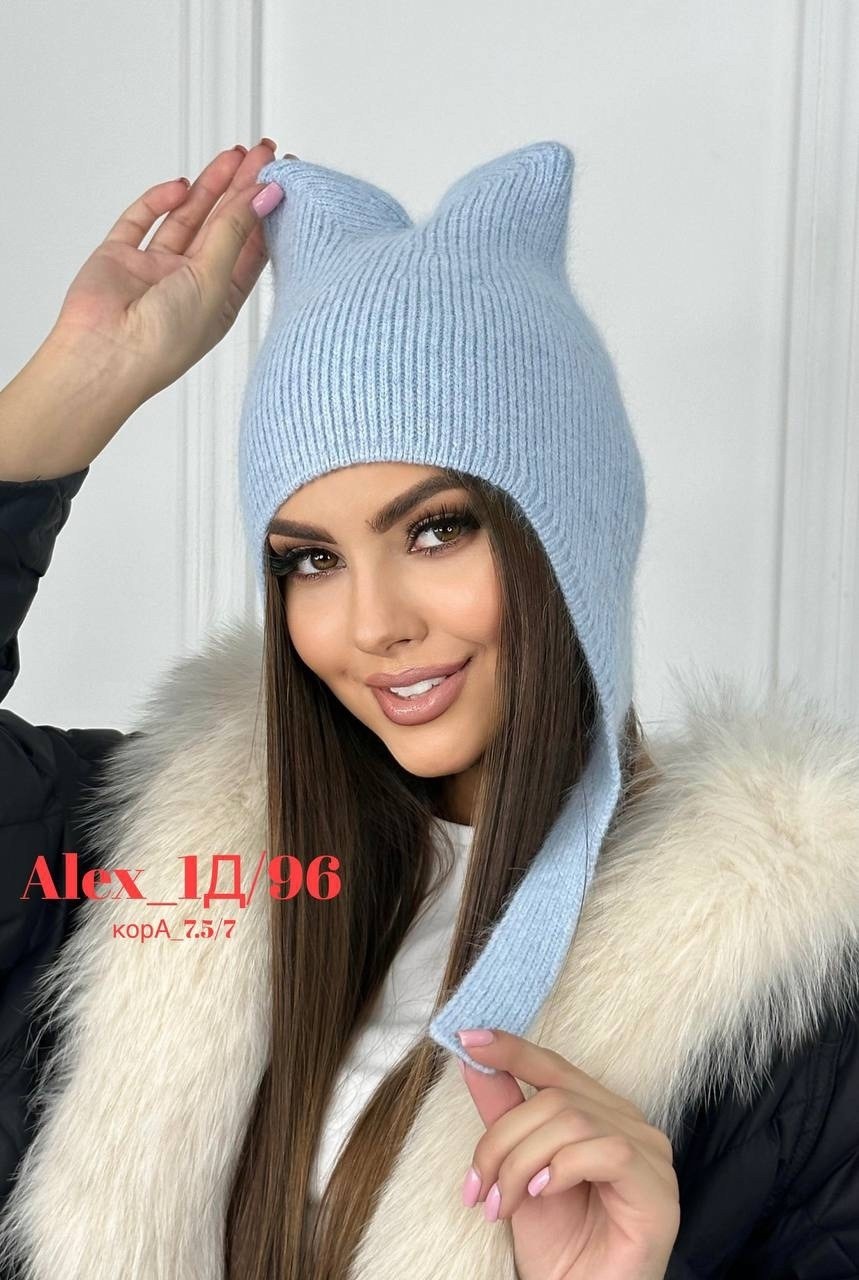 зимние шапки женские,женская шапка,женская вязаная шапка,шапка зимняя модная,шапка с ушками