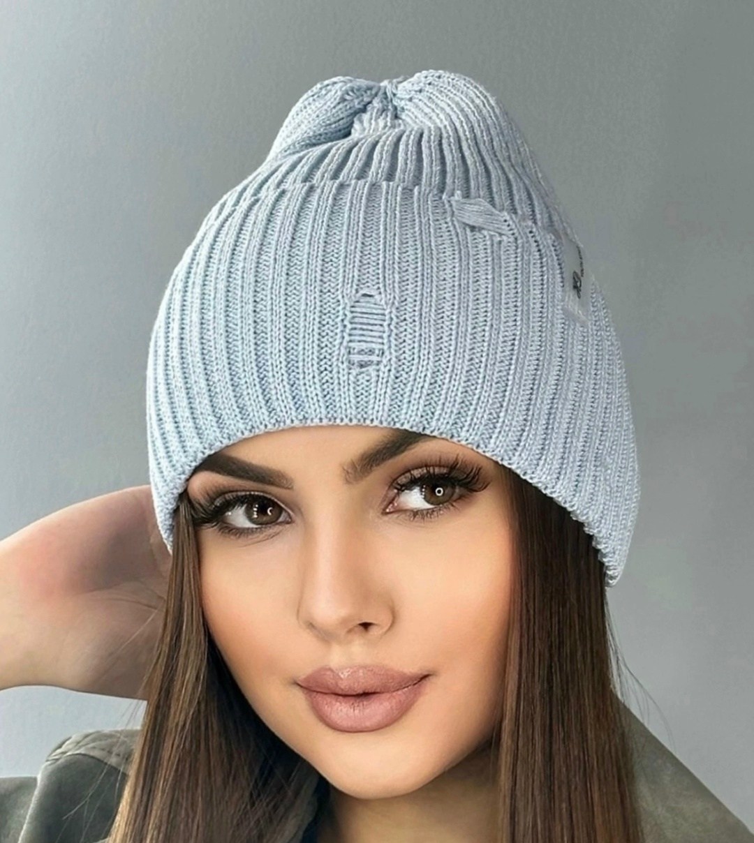 вязаная шапка женская,шапка бини женская демисезонная,женская шапка,шапка бини,шапка демисезонная