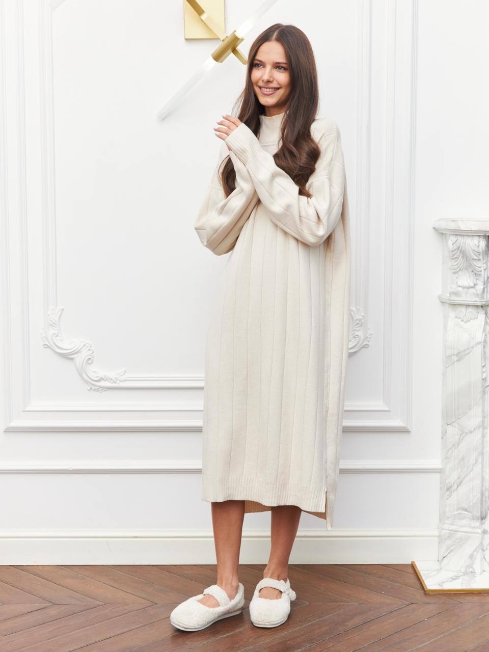 платье трикотажное миди,трикотажное платье,платье миди,платье,трикотажное платье с юбкой плиссе