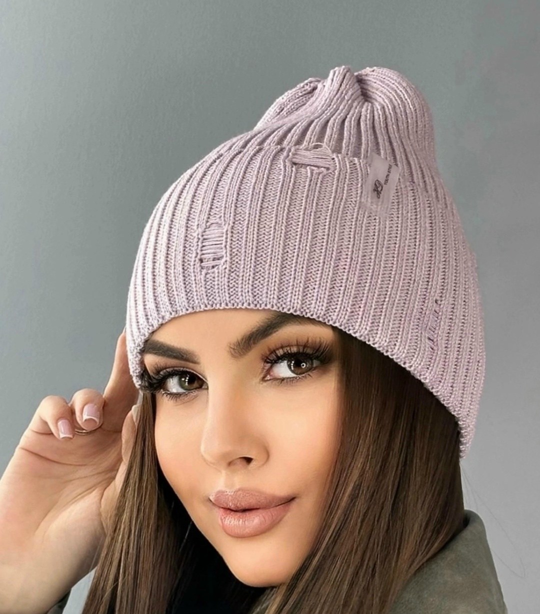 вязаная шапка женская,шапка бини женская демисезонная,женская шапка,шапка бини,шапка демисезонная