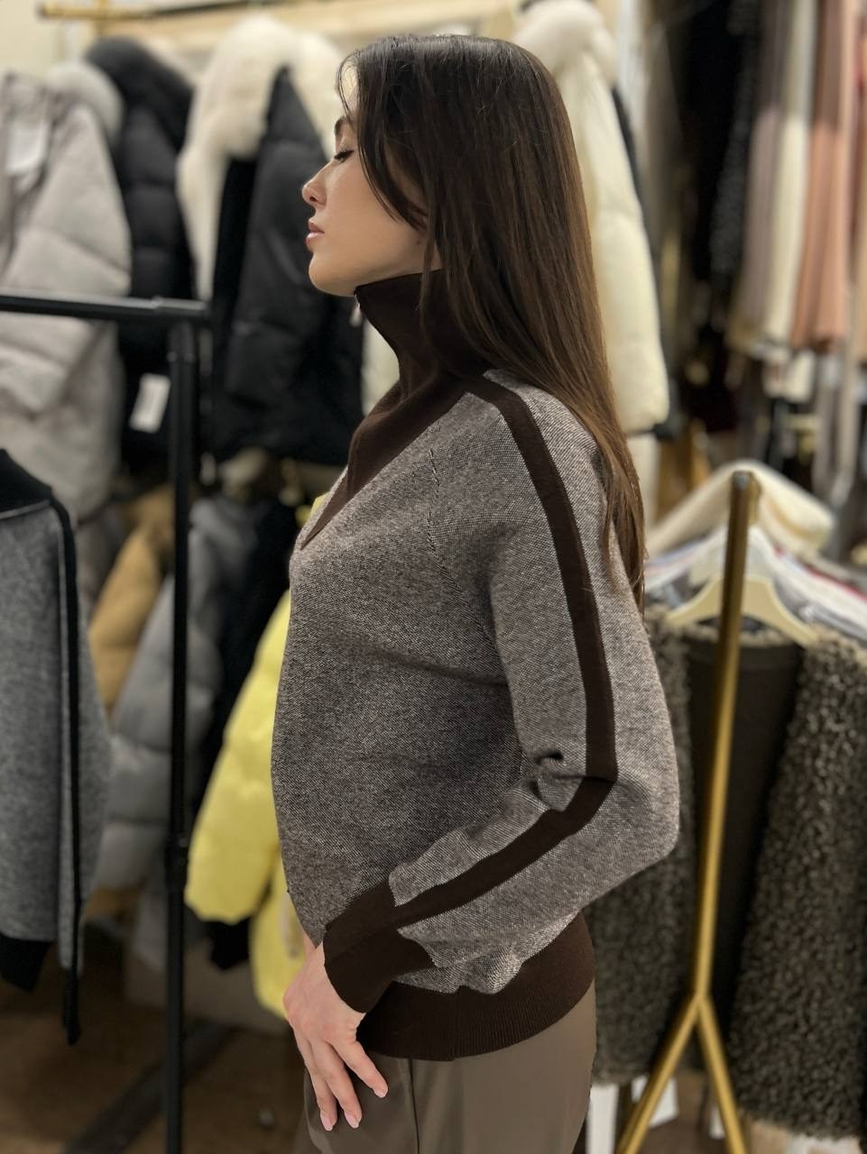 модные свитера,свитера женские,свитер с воротником,свитер для женщин,свитер с воротом