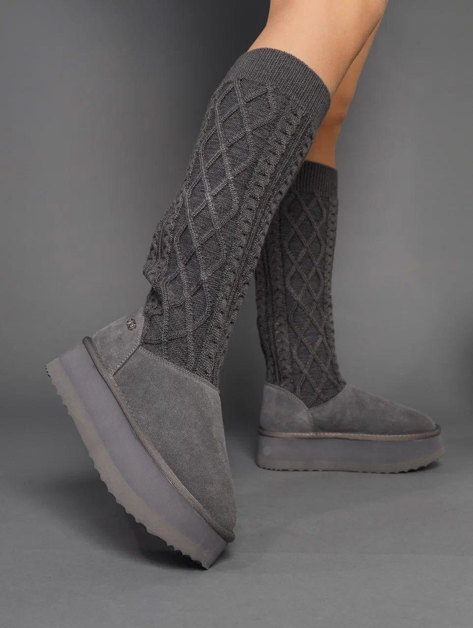 вязаные сапоги,сапожки вязаные,вязаные угги,ботинки с вязаным голенищем,сапоги модные