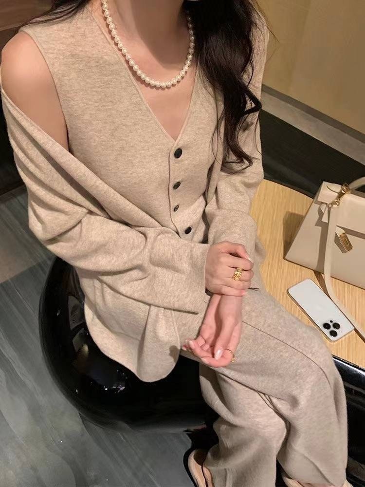 женские брючные костюмы,кашемировый кардиган,вязаные кардиганы,костюмы женские повседневные,кашемировый костюм