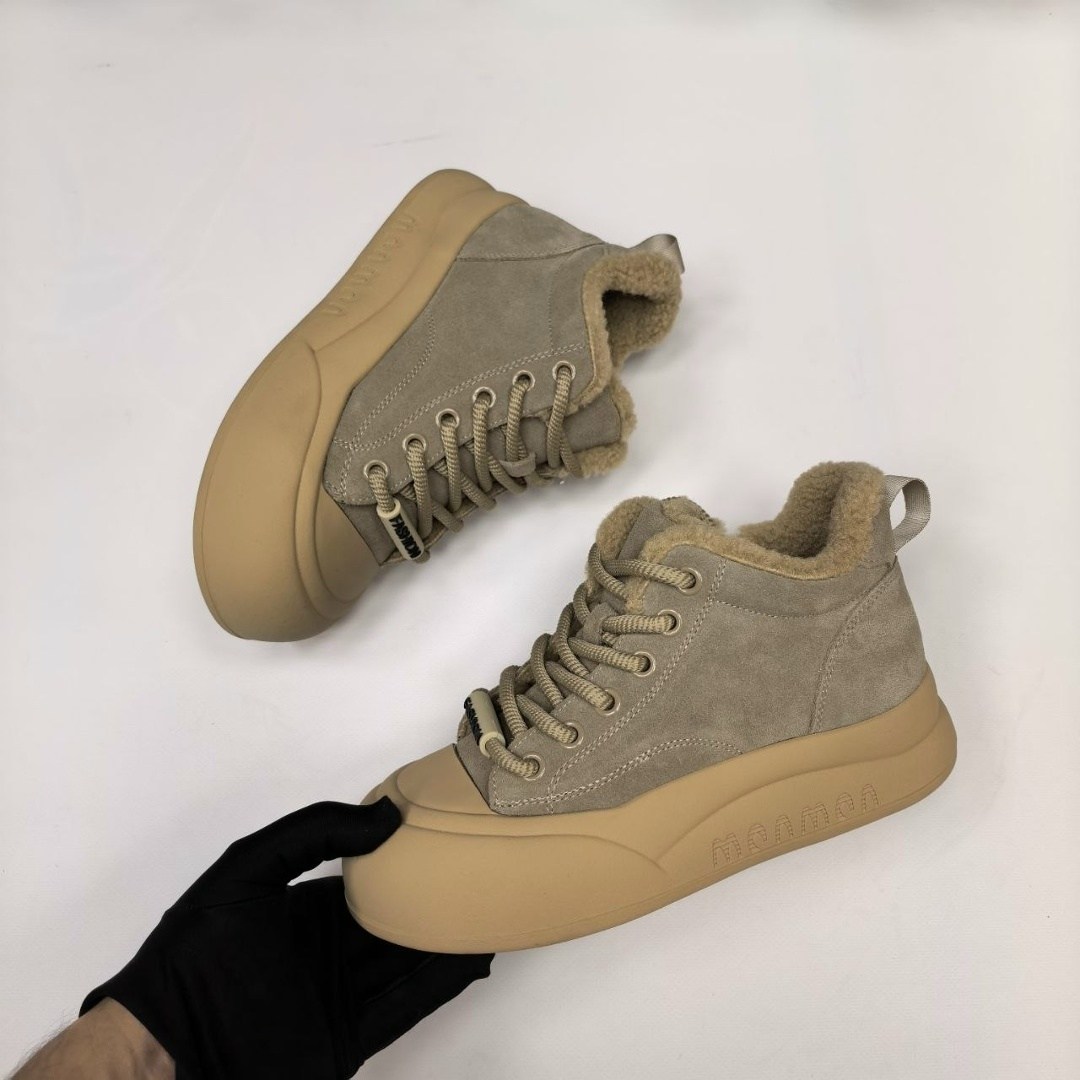 ,кроссовки женскиe,ботинка,теплые кроссовки,бежевые ботинки