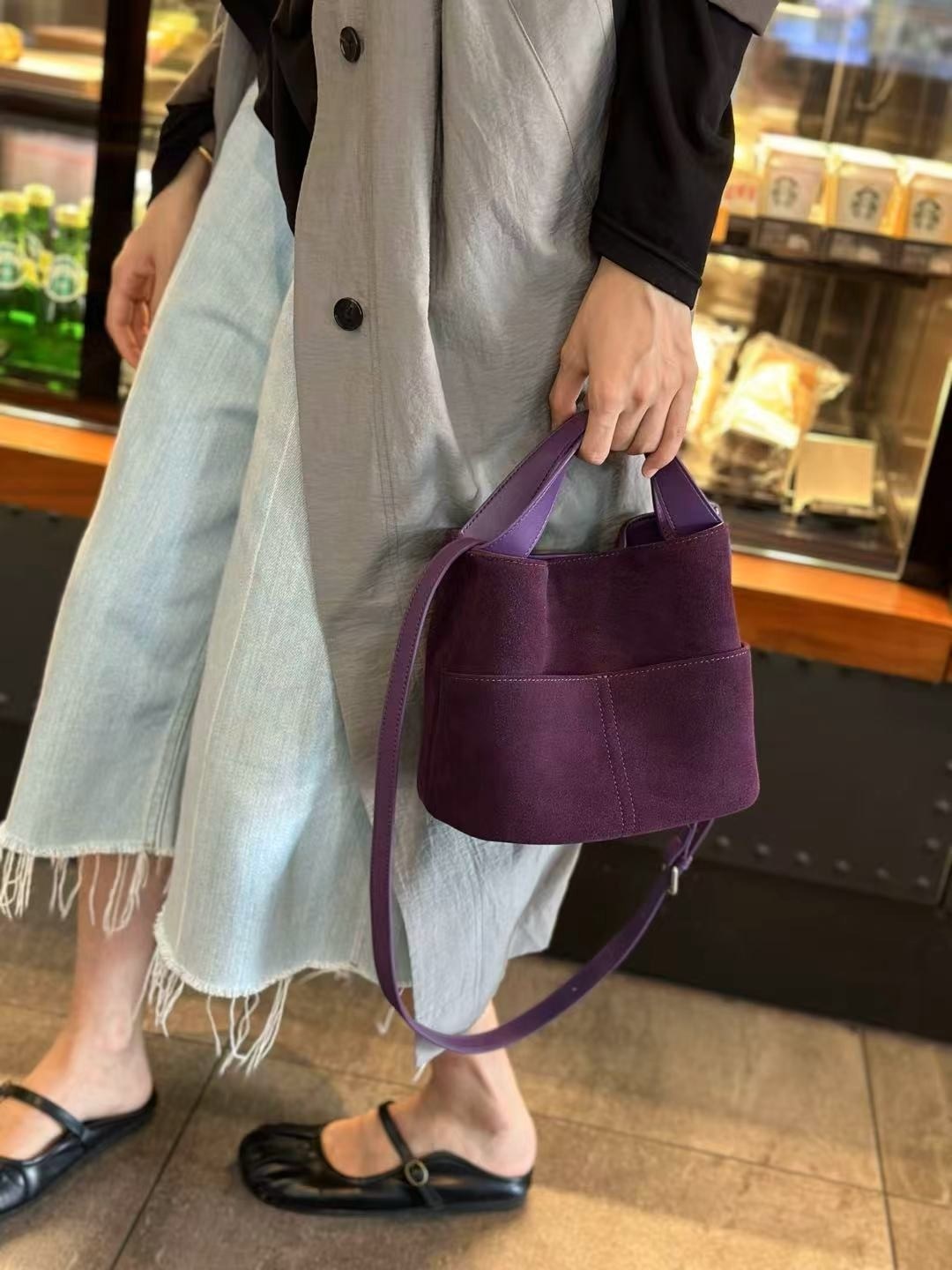 замшевая сумка,сумка повседневная,сумка модная,сумка большая,женская повседневная сумка