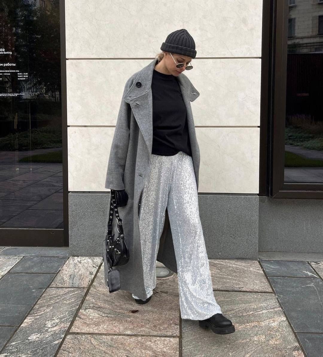 брюки с пайетками,блестящие брюки,блестящие брюки с пайетками,одежда стильная,брюки с пайетками блестящие палаццо