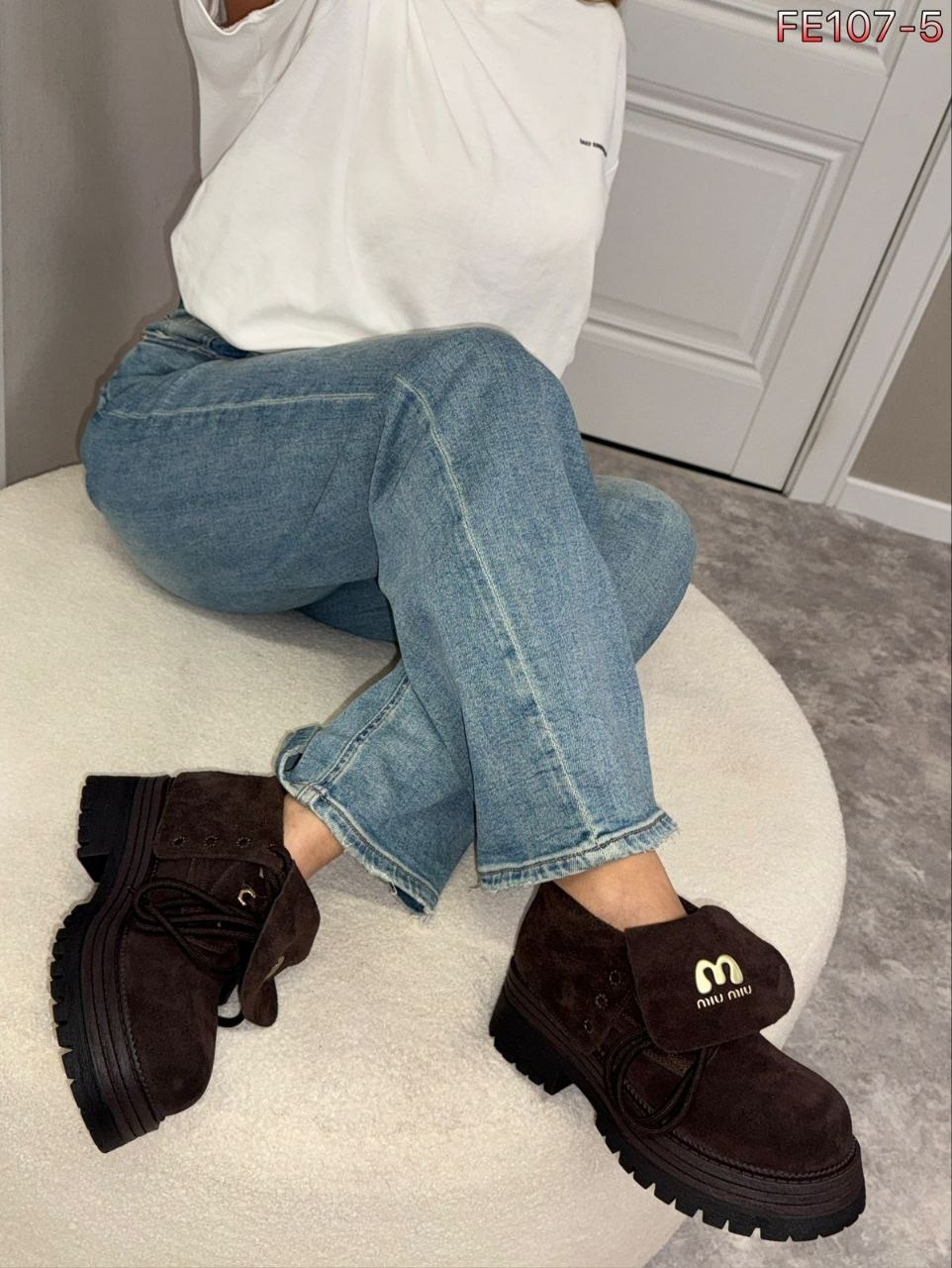 ,женские ботинки,ботинки miu miu, женская, повседневные