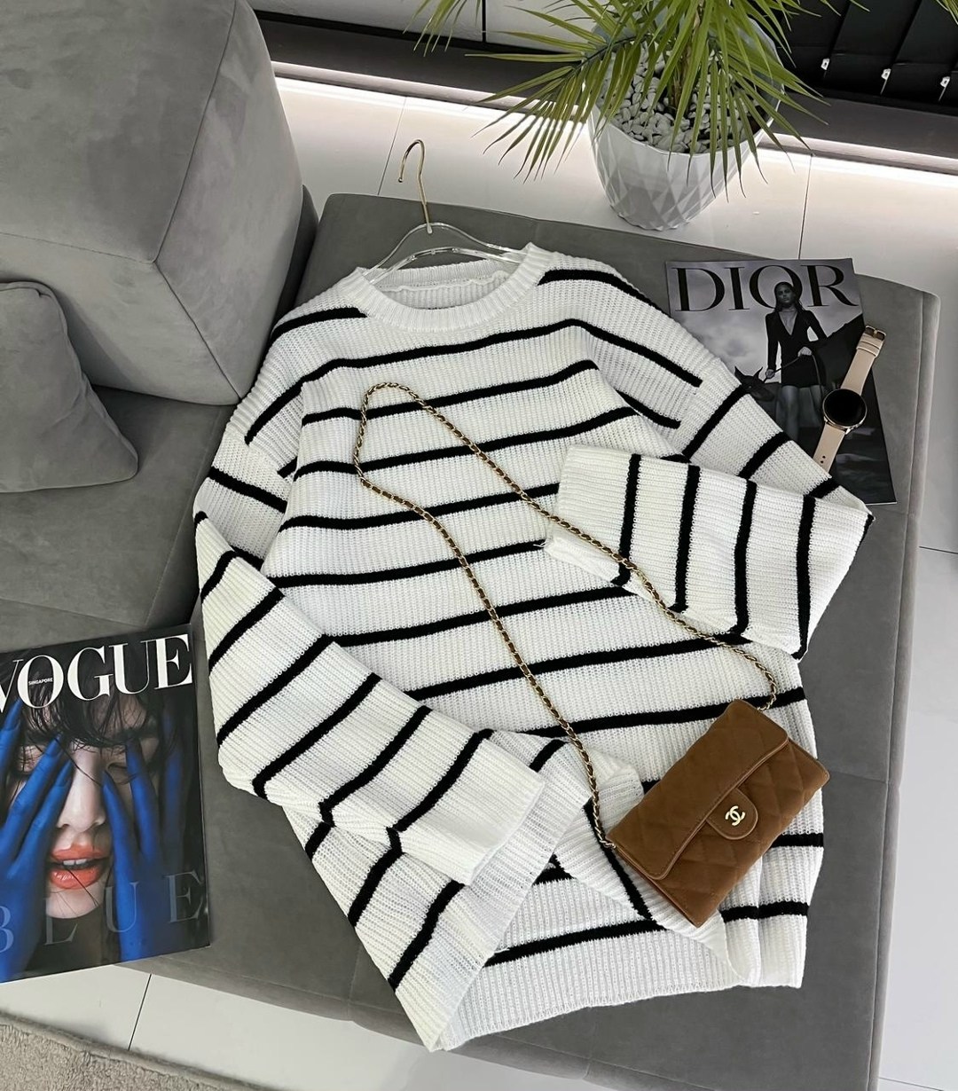 вязаный джемпер в полоску,джемпер в полоску,женский трикотажный свитер в полоску,свитер в полоску,свитеры модные