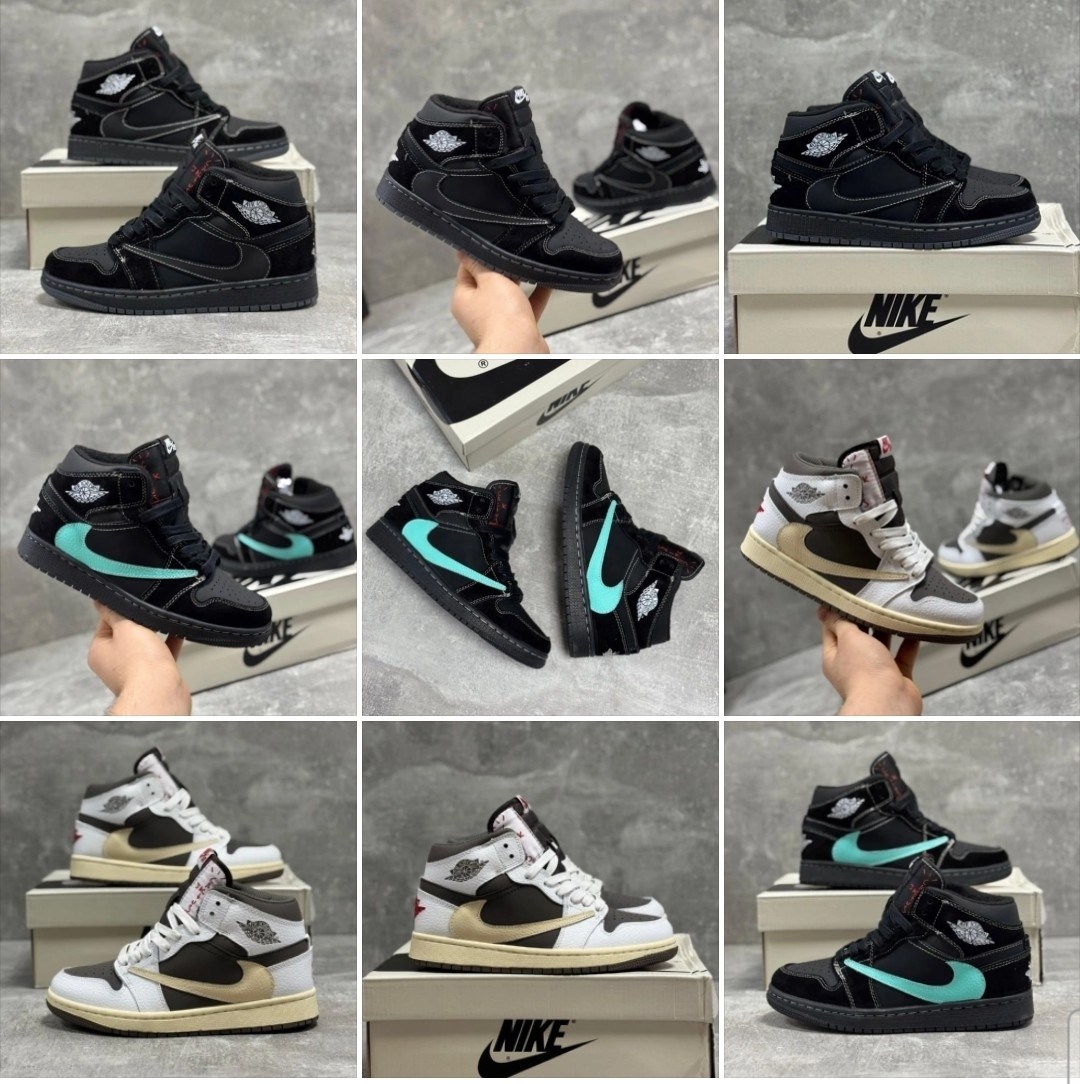 кроссовки nike air jordan 1 x travis scott,баскетбольная ,кроссовки,спортивная ,зимние кроссовки nike air jordan 1 x travis scott