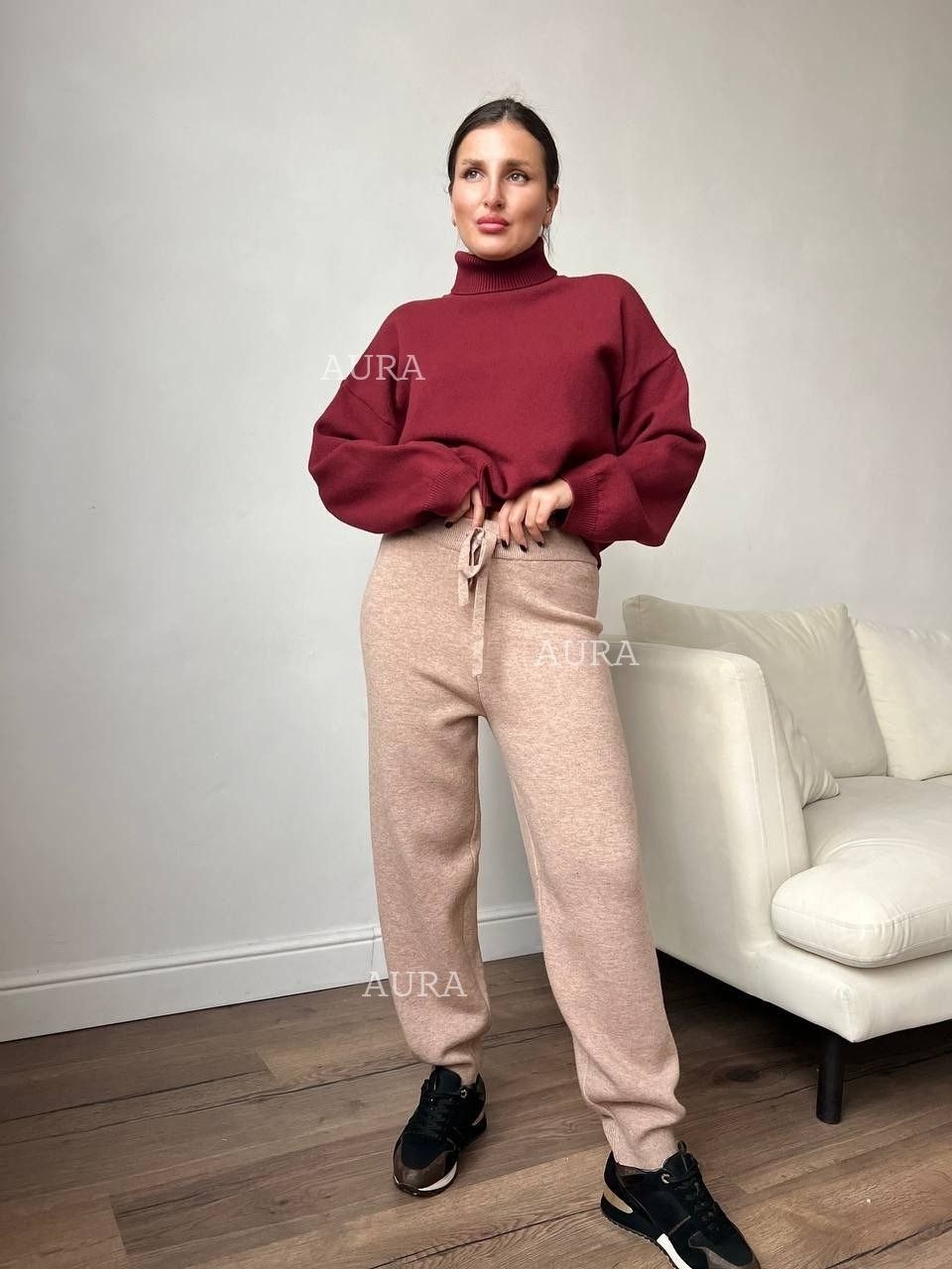 свитер женский,бежевый джемпер,свитер бежевый,трикотажные костюмы,костюм с кофтой