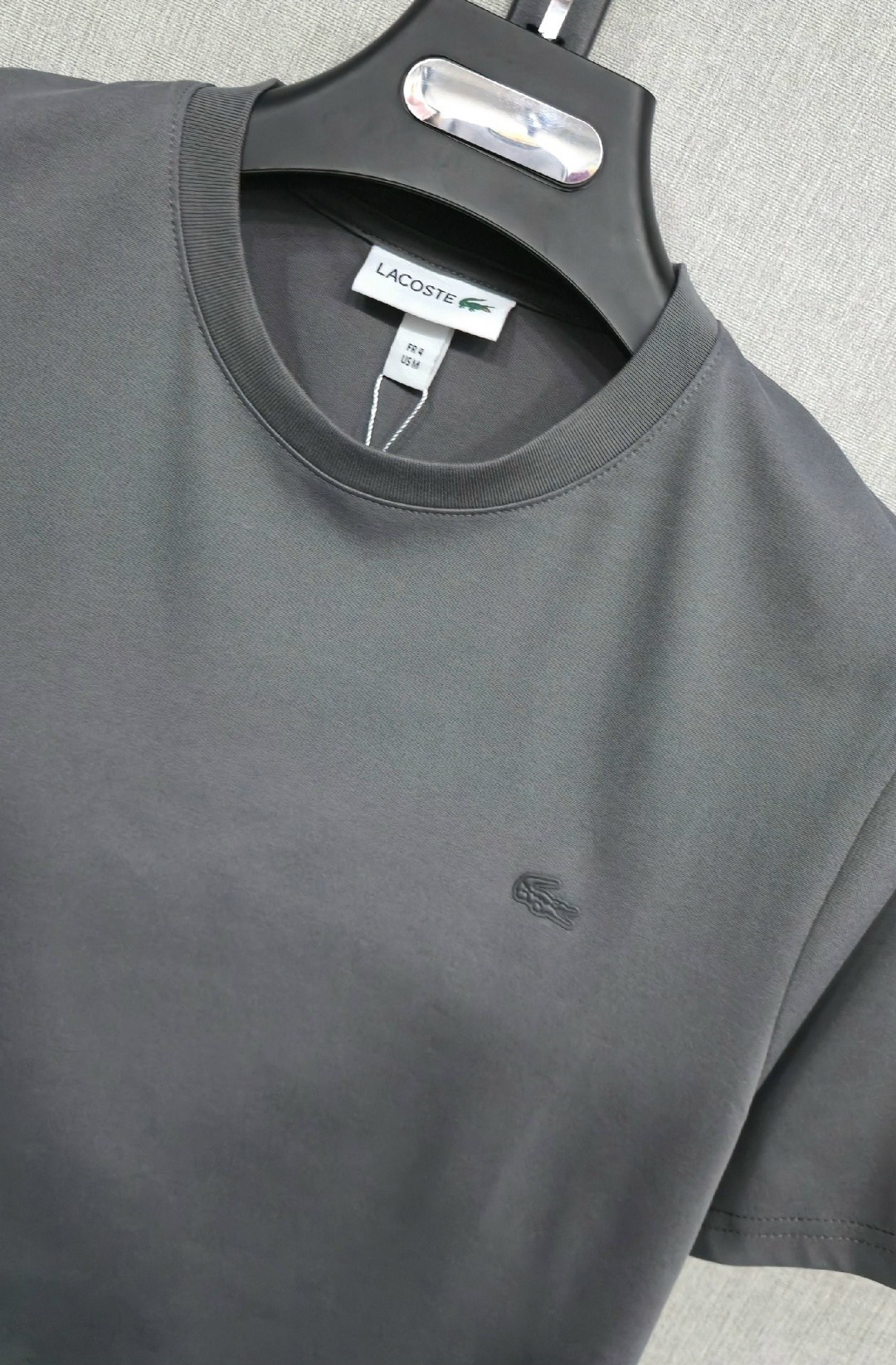 футболка лакоста серая мужская,футболка мужская,футболки для мужчин,футболки брендовые