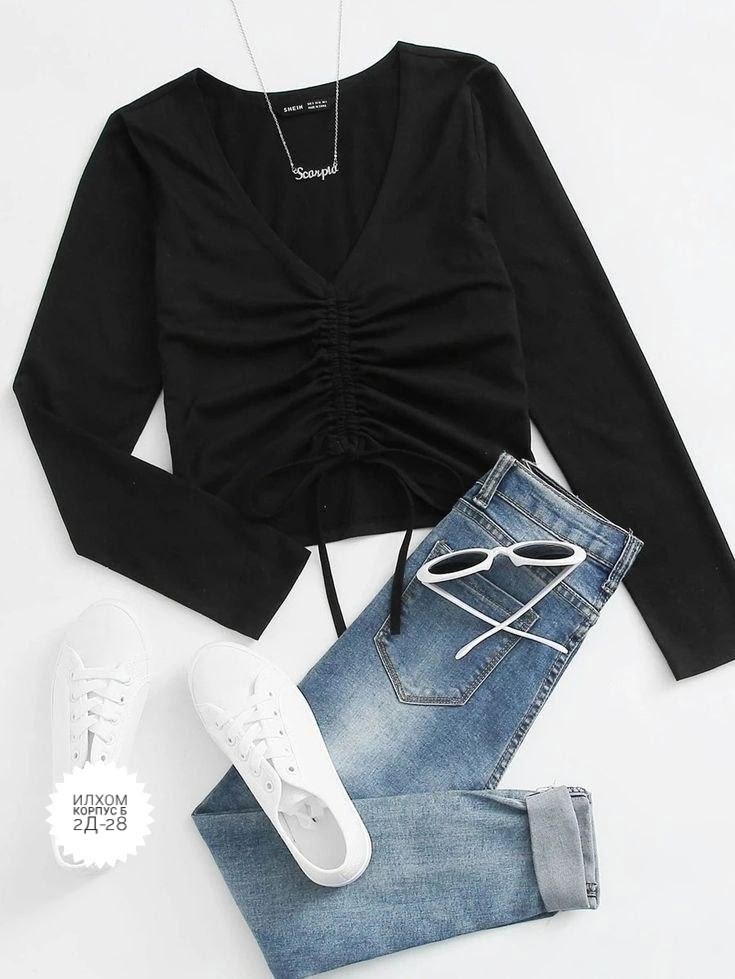 повседневная блуза,кроп топ,одежда стили,топ стиле,футболка с завязками