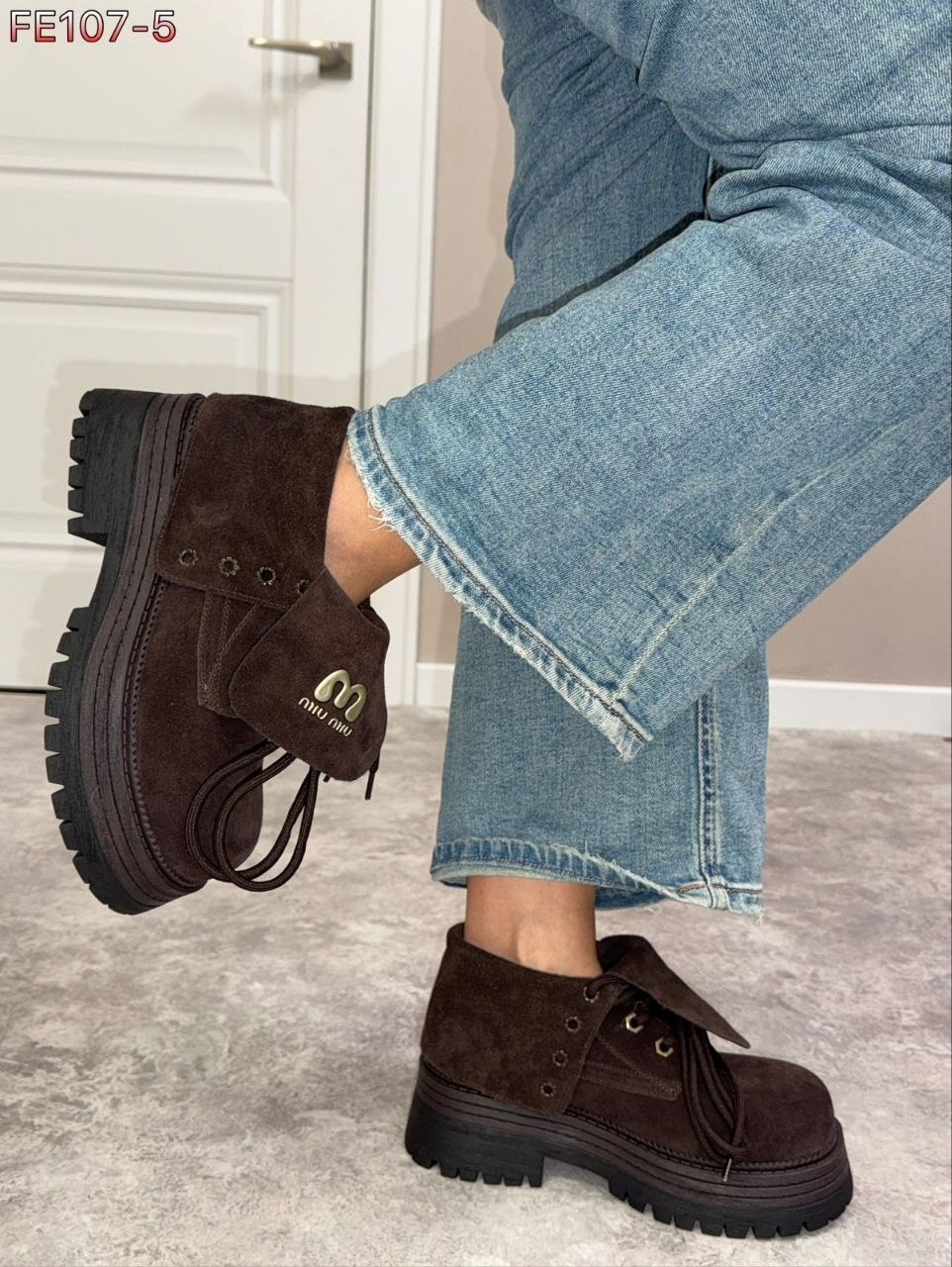 ,женские ботинки,ботинки miu miu, женская, повседневные