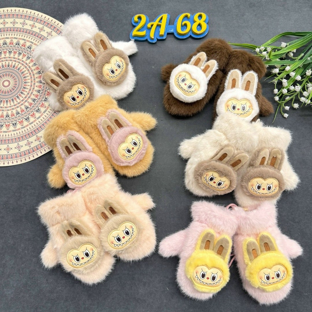 плюшевые варежки,теплые перчатки,мягкие варежки,детские перчатки,меховые перчатки