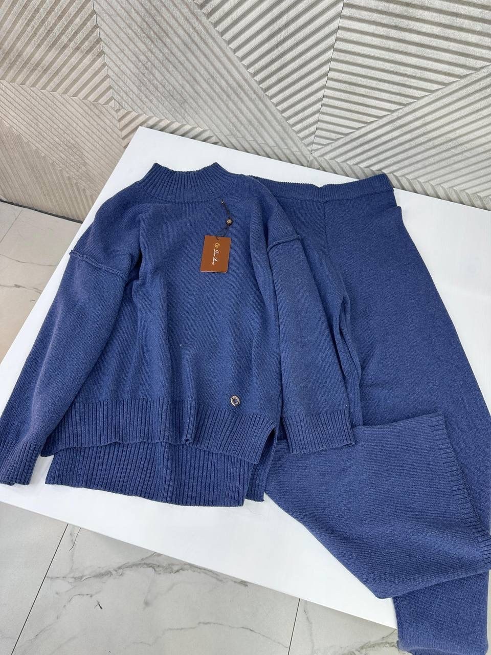 трикотажные костюмы,костюм вязаный с брюками,костюм вязаный теплый с брюками kamillastyle,костюм с брюками,трикотажный вязаный костюм с брюками