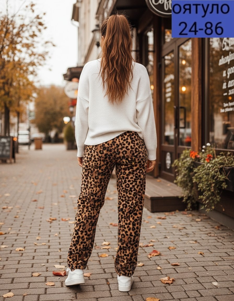 леопардовые брюки,модные брюки,трикотажные брюки,женские брюки,леопардовые штаны