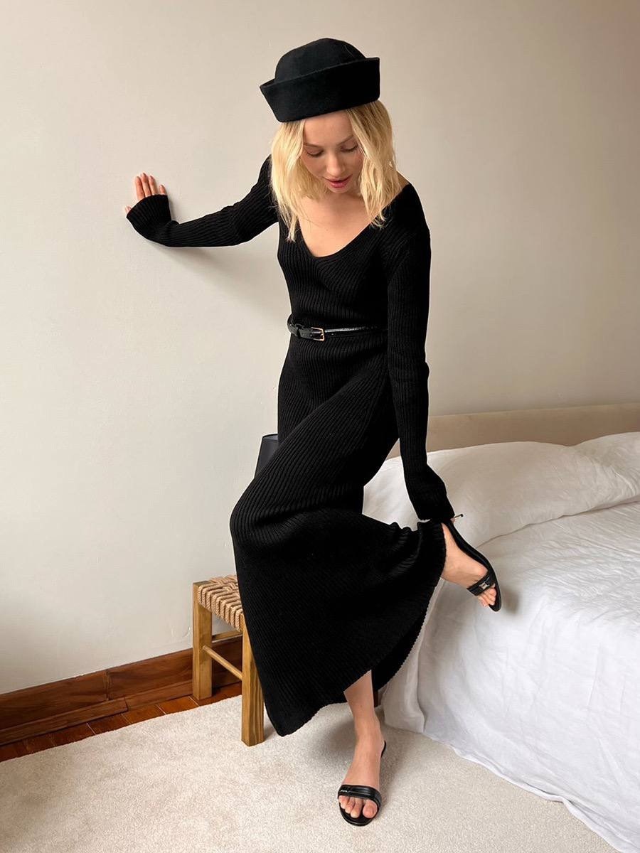 платье женское длинное вязаное,трикотажное длинное платье,вязаное длинное платье,платья элегантные,платье миди с длинными рукавами