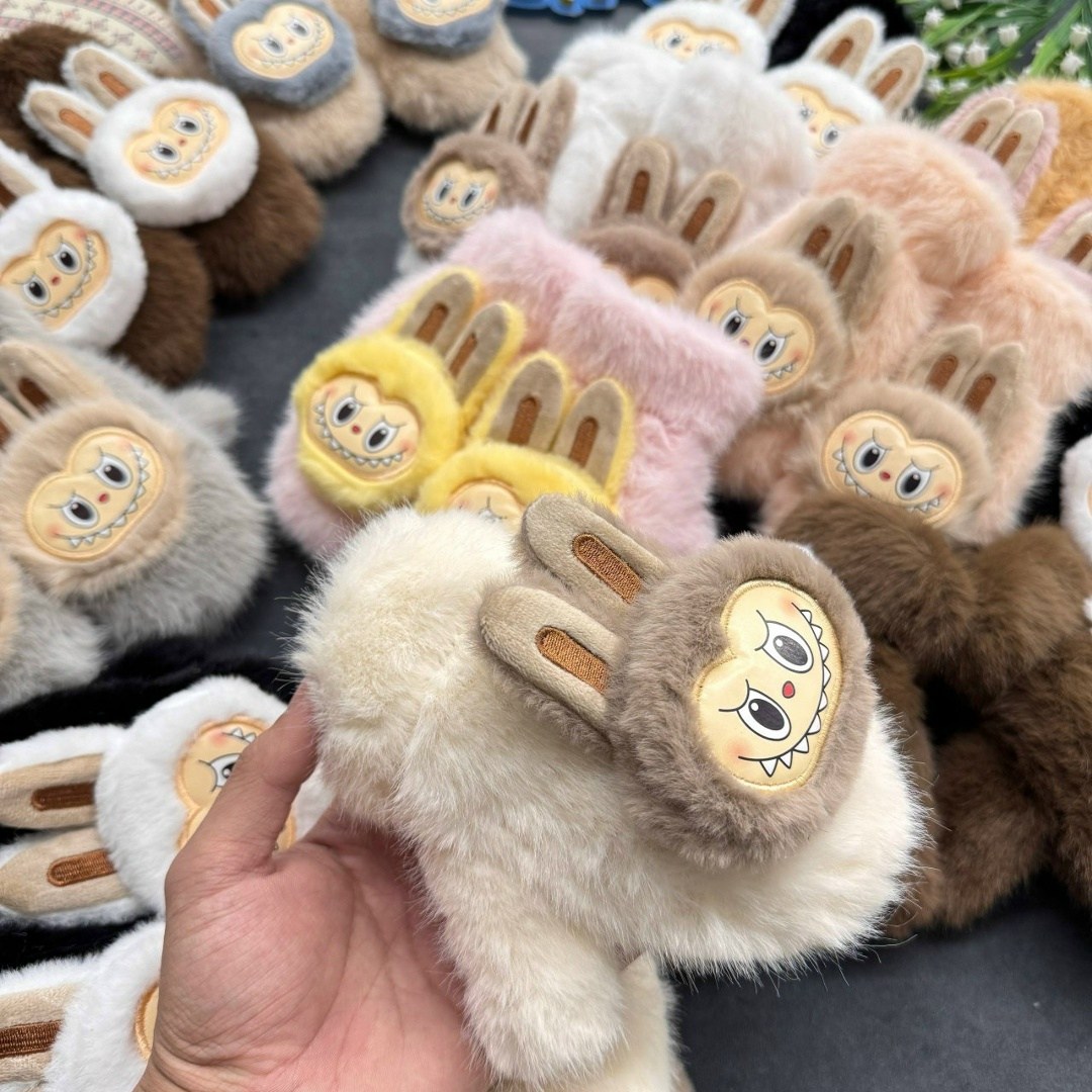 плюшевые варежки,теплые перчатки,мягкие варежки,детские перчатки,меховые перчатки