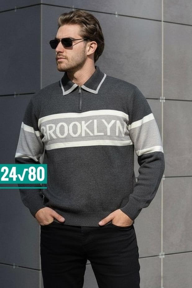 свитер plover wear на каждый день,свитер поло мужской,свитер джемпер,свитер с воротником,поло свитер