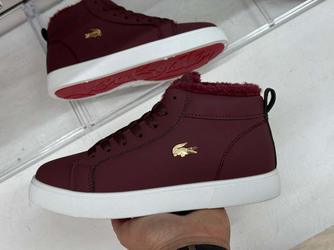 зимние кроссовки лакост,,ботинки lacoste,коричневые кеды лакост,лакоста коричневые кроссовки
