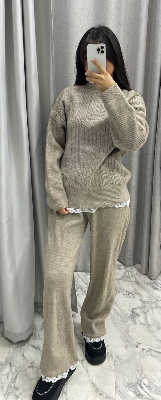 вязаные костюмы,вязаные костюмы женские,теплый вязаный костюм,трикотажные костюмы,костюм вязаный с брюками