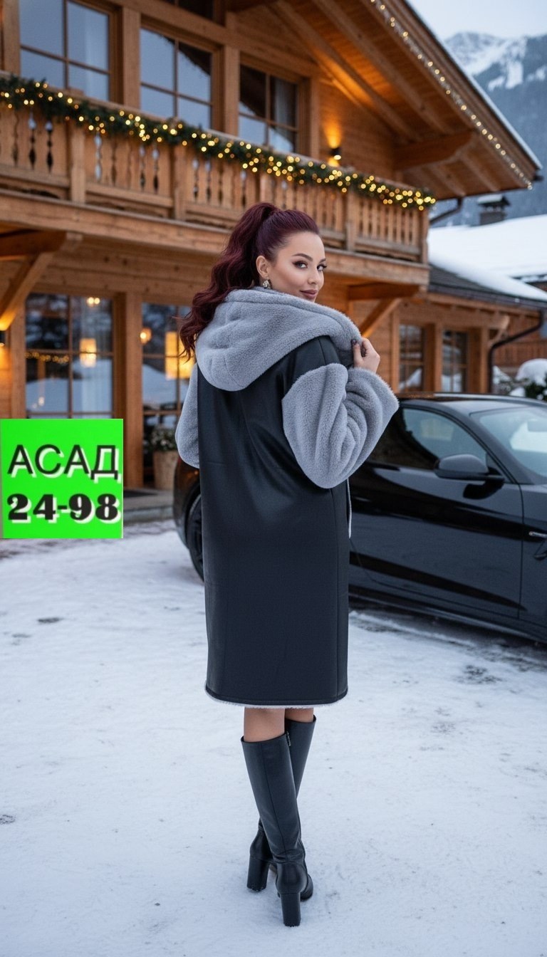 женская дубленка,зимняя дубленка,дубленка из экомеха,комбинированная дубленка,стильное пальто