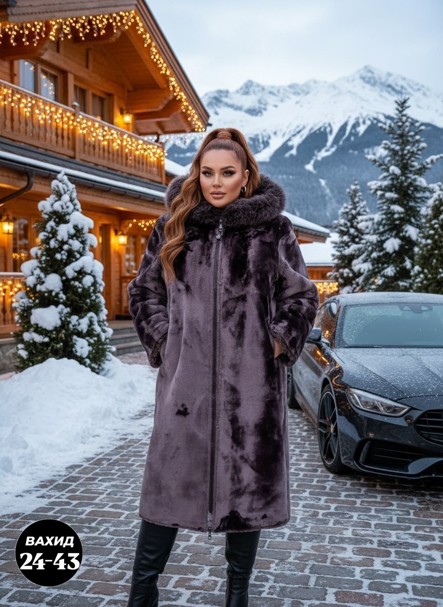 шуба из мутона,мутоновая шуба с капюшоном мосмеха,мутоновая шуба,мутоновые шубы мосмеха,шуба женская
