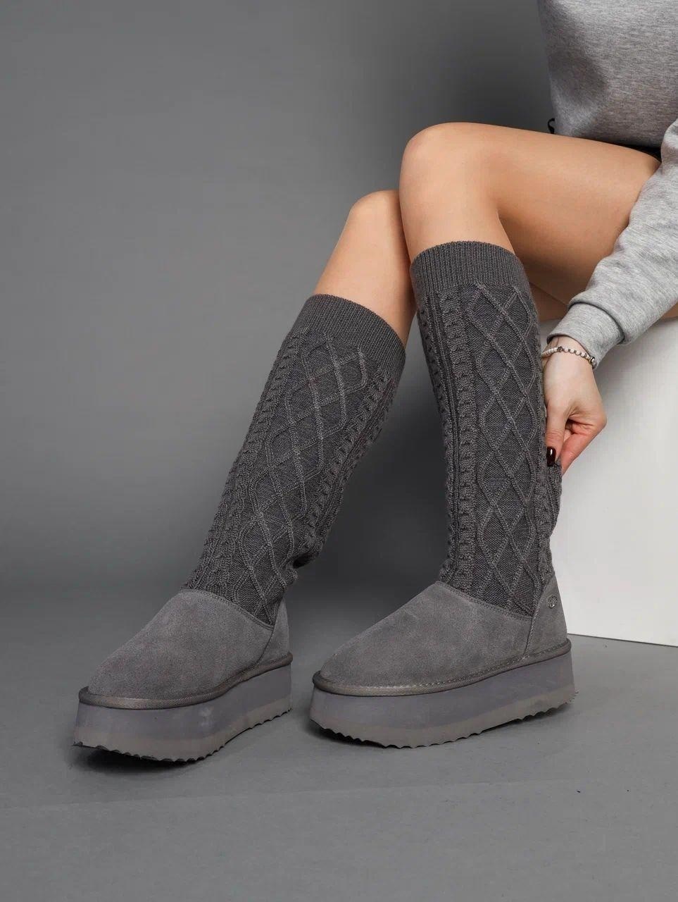 вязаные сапоги,сапожки вязаные,вязаные угги,ботинки с вязаным голенищем,сапоги модные