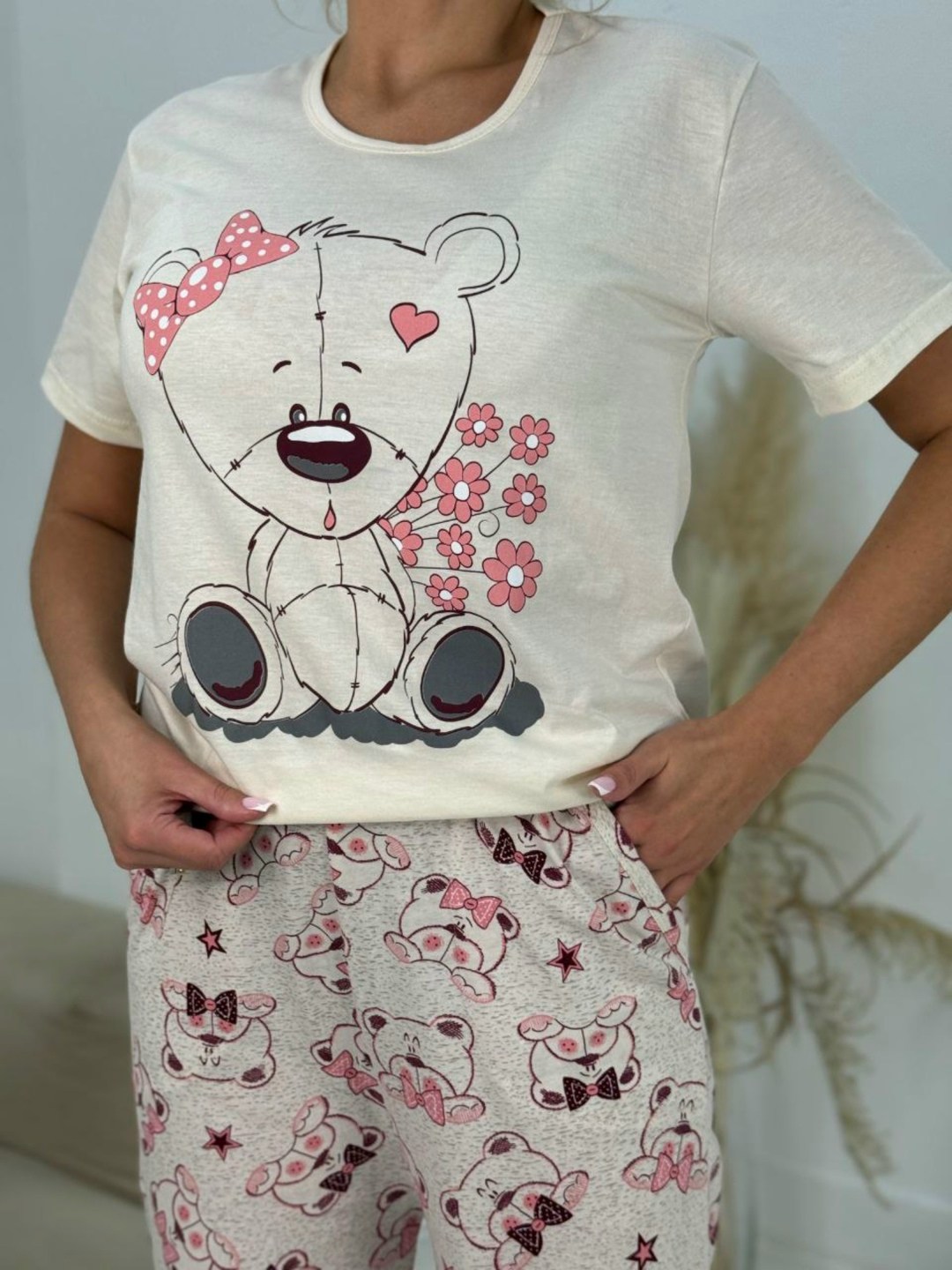 пижама с брюками из вискозы,костюм с брюками,домашний костюм женский,пижама домашний костюм,пижамы женски