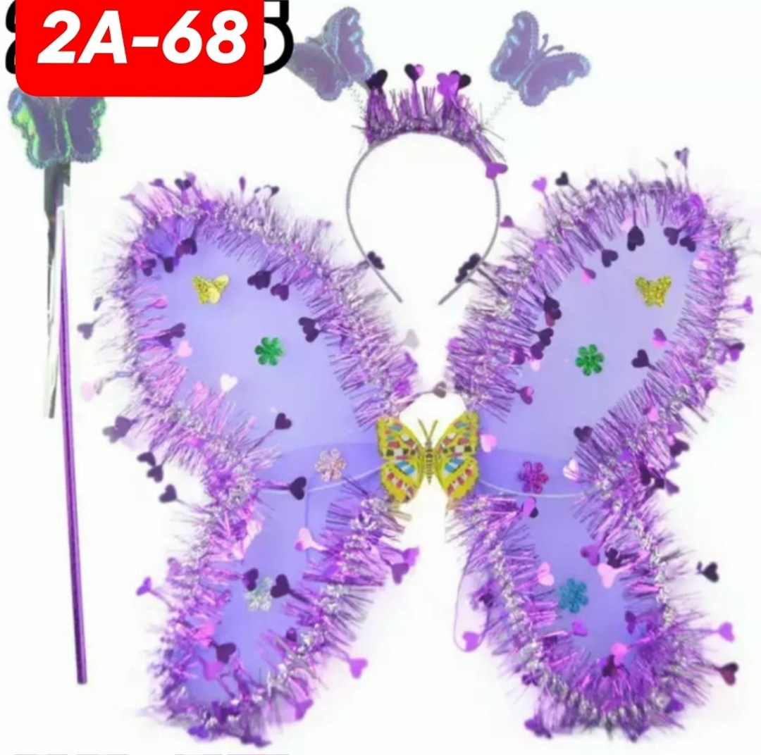 детские крылья с бабочками,карнавальный набор бабочка,бабочка крылья,карнавальный набор фея,набор крылья бабочки