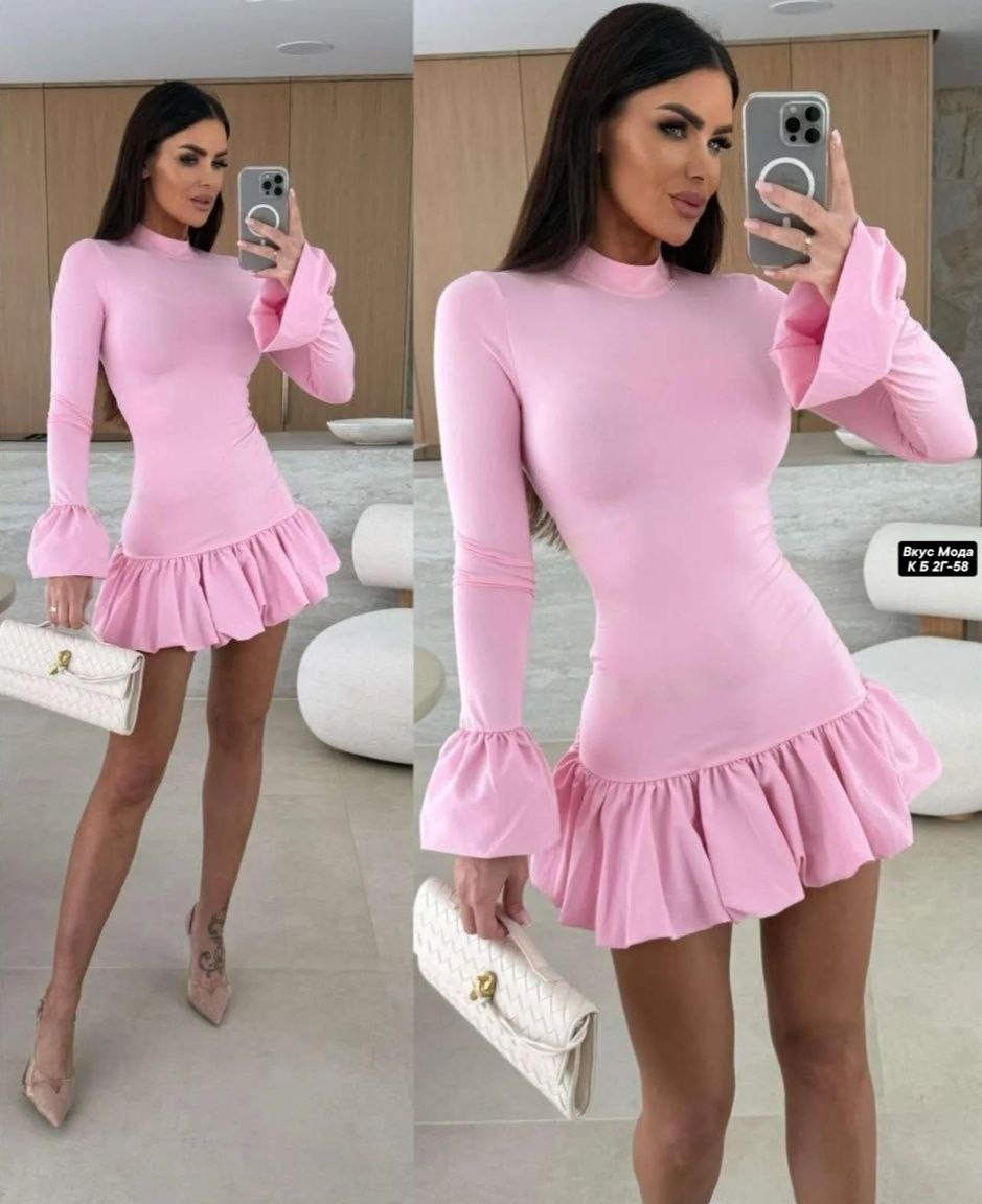 платье,платье женская,платье с оборками,платья мини,трикотажное платье