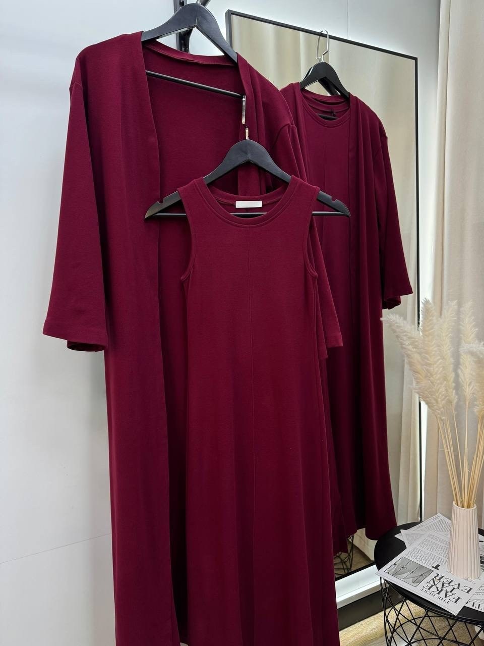 платье накидка,длинное платье,платье с кардиганом,костюм платье с кардиганом,костюм тройка женский