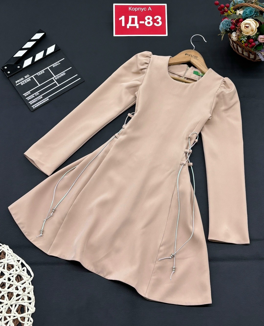 платье,платье женские,школьное платье,платье с завязками,платье на флисе