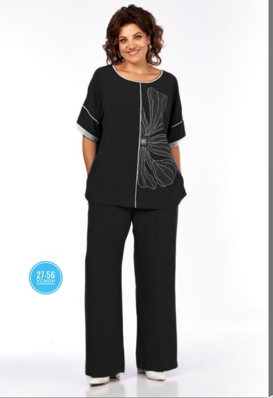 брючный комплект,костюмы брючные,костюм женский туника,блуза прямого кроя,туника с брюками