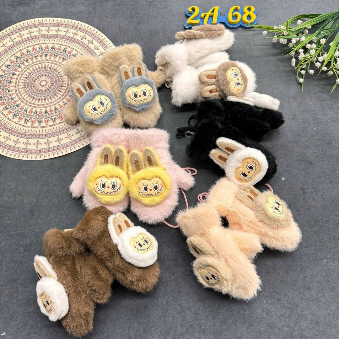 плюшевые варежки,теплые перчатки,мягкие варежки,детские перчатки,меховые перчатки