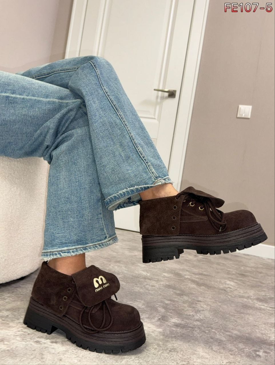 ,женские ботинки,ботинки miu miu, женская, повседневные
