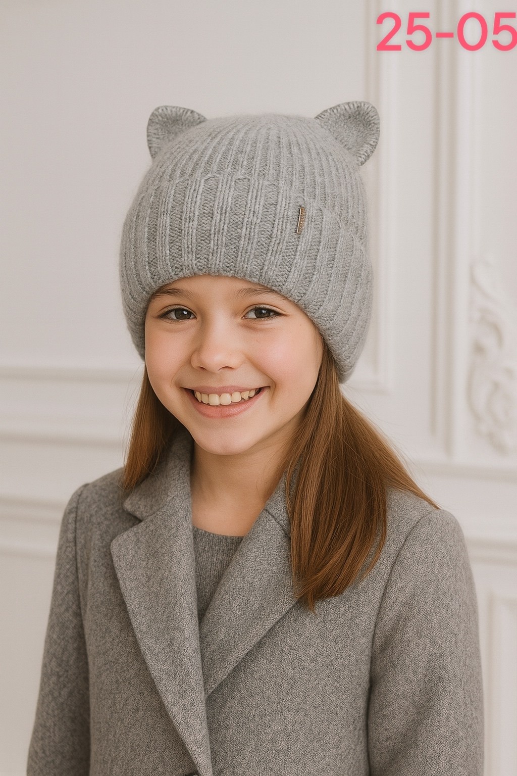 вязаная шапка с кошачьими ушками,шапка вязаная с ушками,шапка для девочек,шапочка с ушками,шапка с ушками