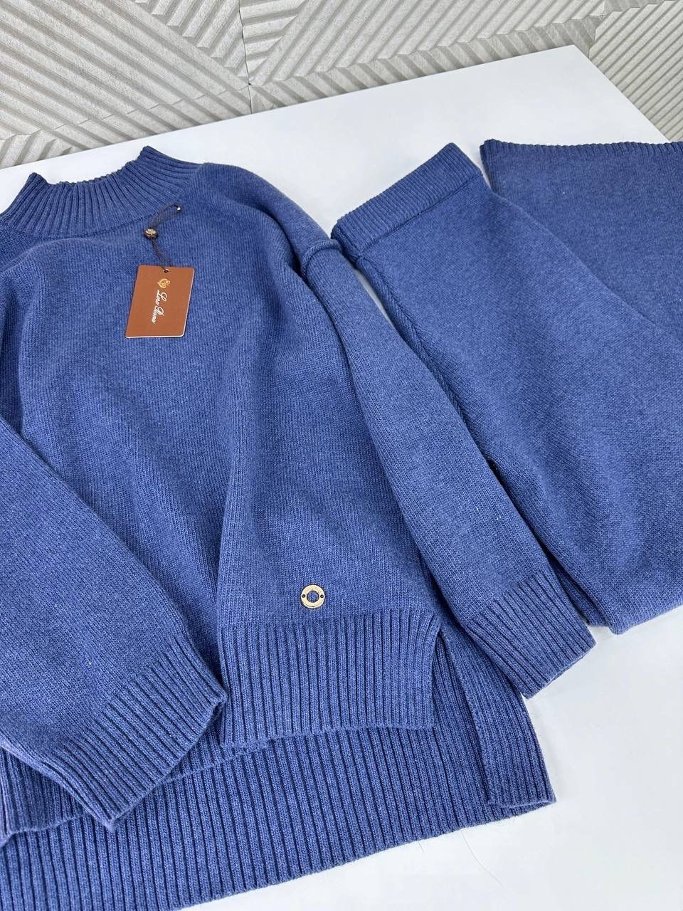 трикотажные костюмы,костюм вязаный с брюками,костюм вязаный теплый с брюками kamillastyle,костюм с брюками,трикотажный вязаный костюм с брюками