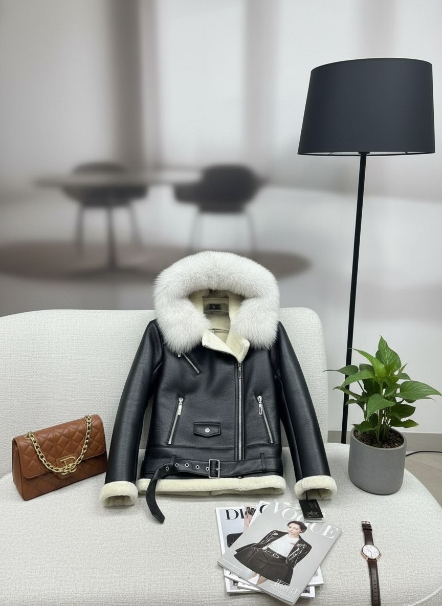 дубленка женская,дубленка женская авиатор,дубленка авиатор,дубленка автоледи,косуха с мехом