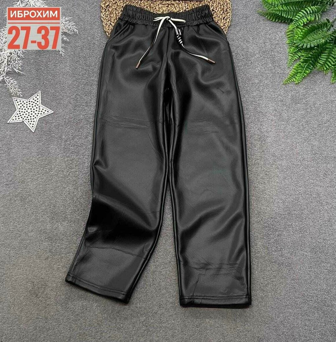 кожаные брюки женские,брюки из кожзама женские,брюки из экокожи женские,брюки bszz fashion женские,брюки из эко кожи