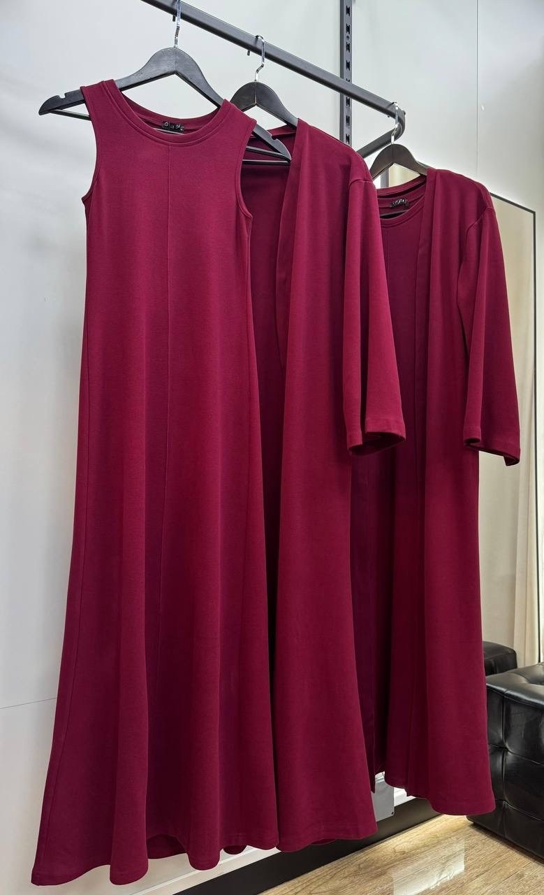 платье накидка,длинное платье,платье с кардиганом,костюм платье с кардиганом,костюм тройка женский