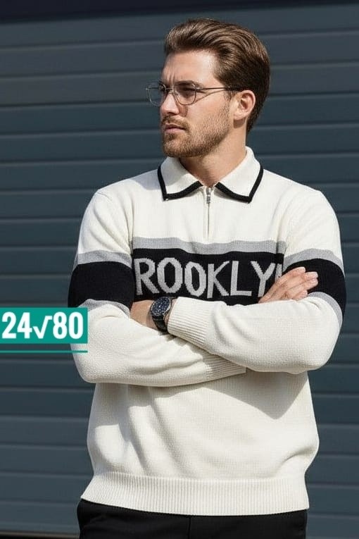 свитер plover wear на каждый день,свитер поло мужской,свитер джемпер,свитер с воротником,поло свитер