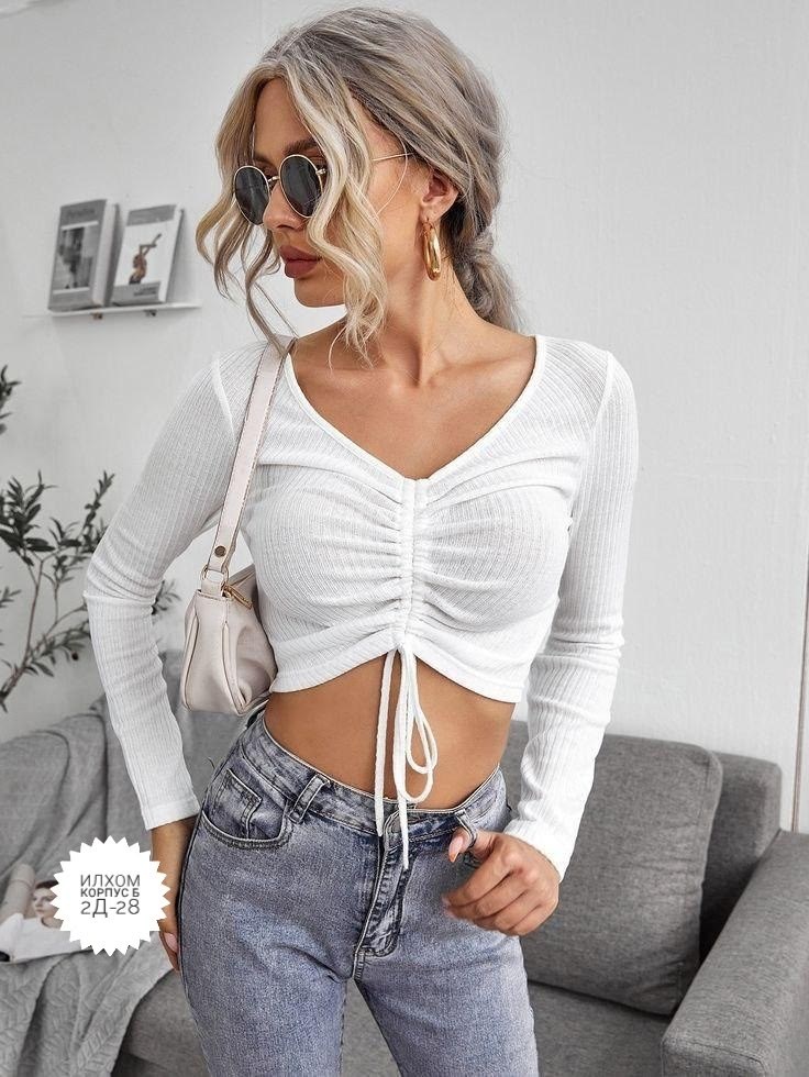 повседневная блуза,кроп топ,одежда стили,топ стиле,футболка с завязками