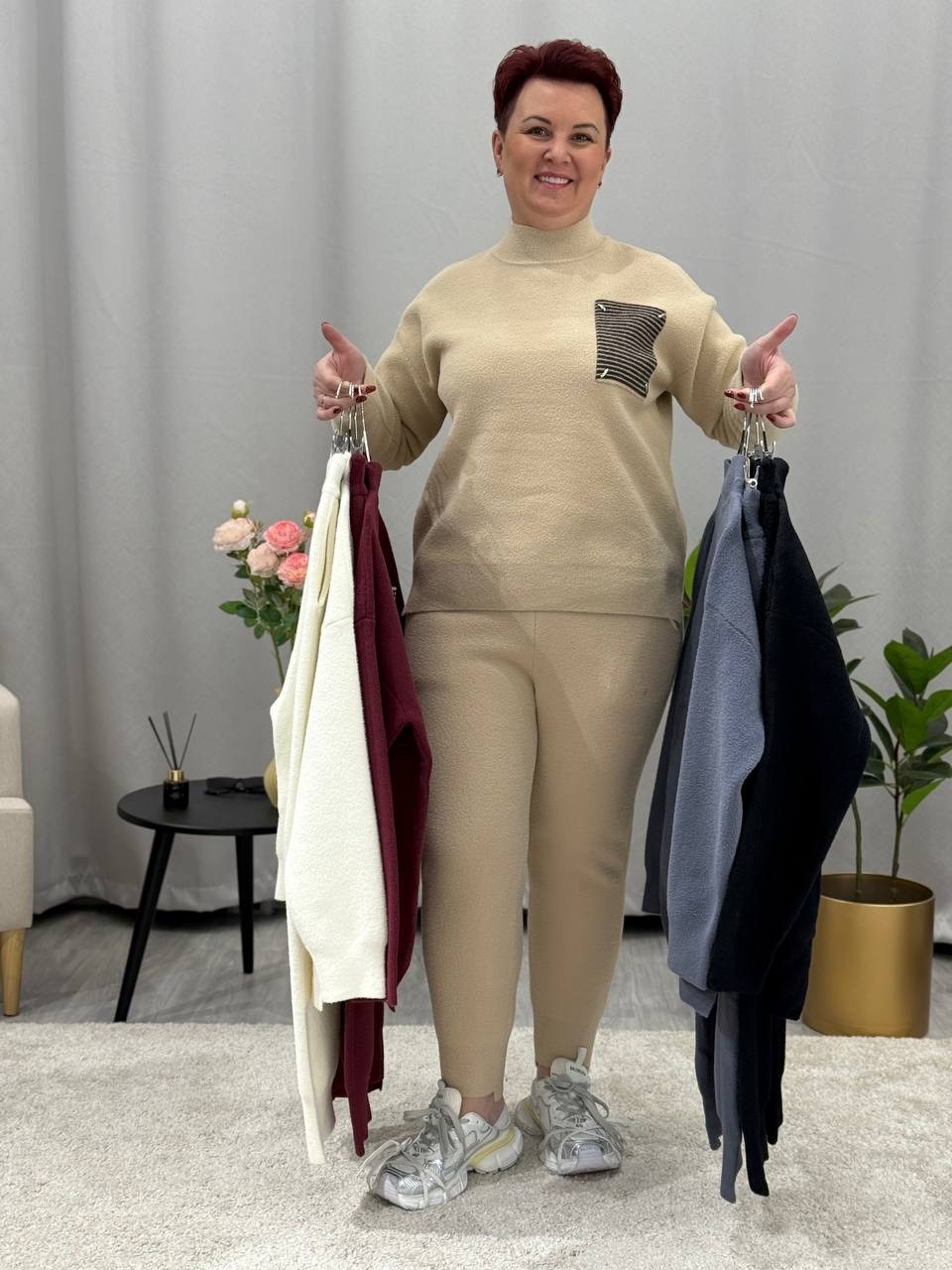 трикотажные костюмы,стильные костюмы,костюмы брючные,костюм двойка кашемир,костюмы женские