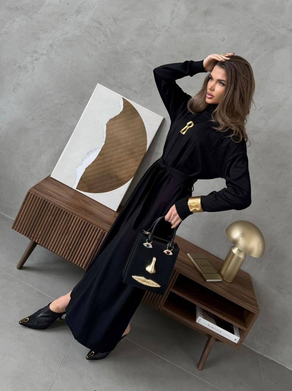 трикотажное платье,модное платье,платье черное,длинное черное трикотажное платье,трикотажные костюмы