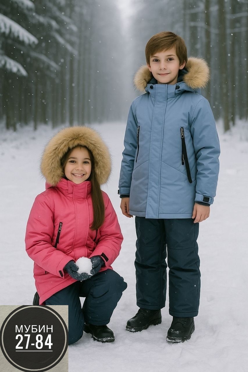 костюм зимний для девочек,зимние костюмы,детский зимний костюм,зимний комплект куртка,тёплый зимний костюм