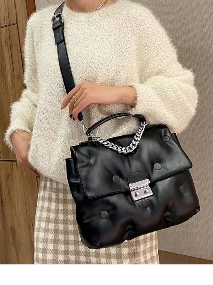 сумка женские сумки,сумка,женский сумка,сумка женская дутая,черная сумка